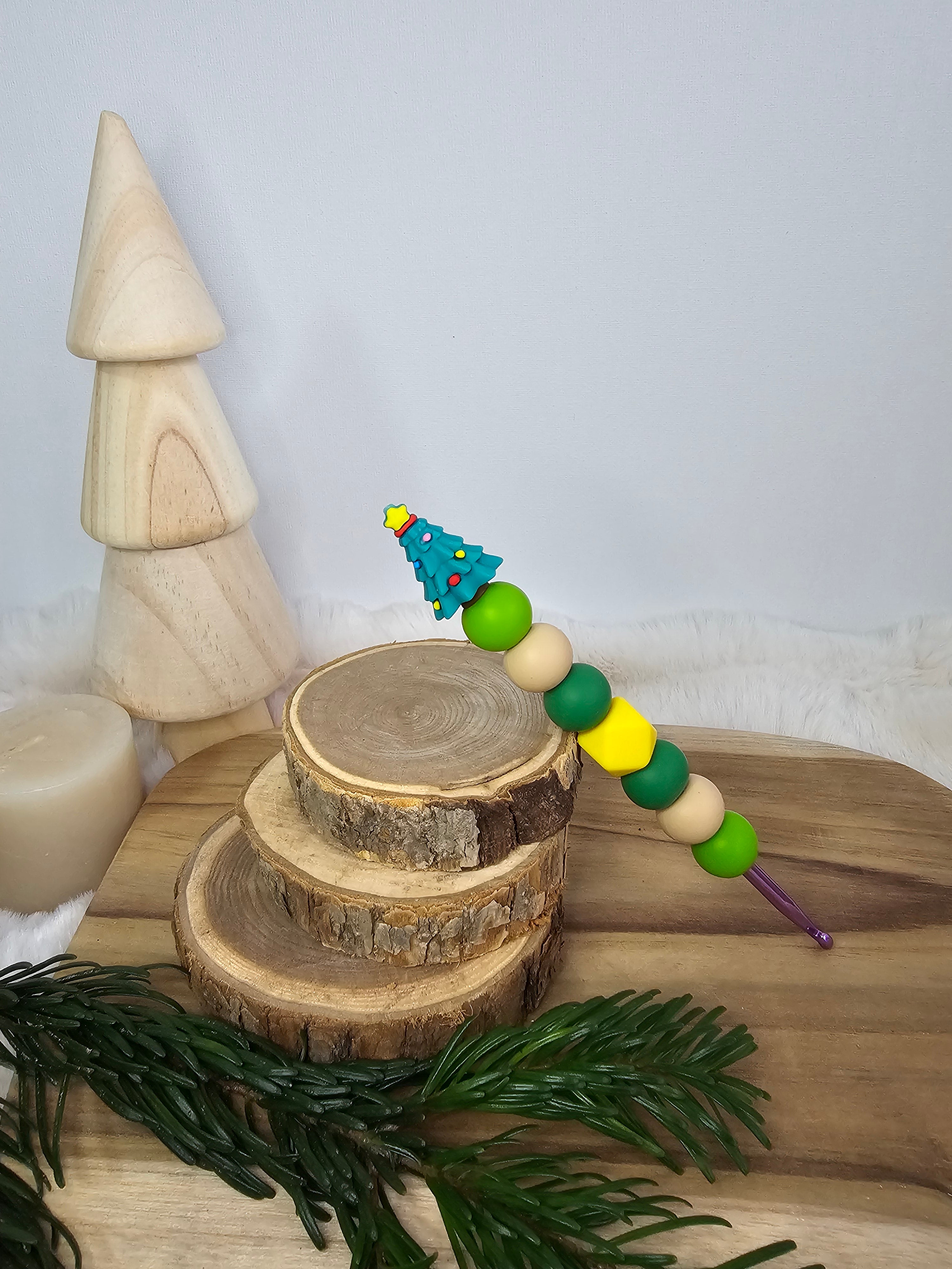 Häkelnadel PerlenTännchen🎄4,5mm🎄